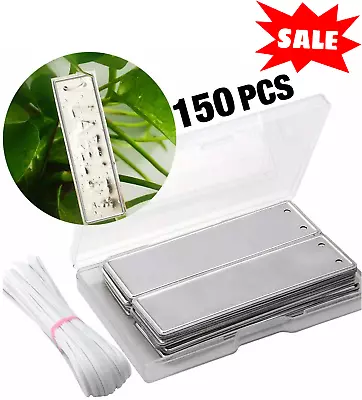 150 Metal Plant Labels Aluminum Tags 6 Inch Wires Included Garden Outdoor SALE • $23.98