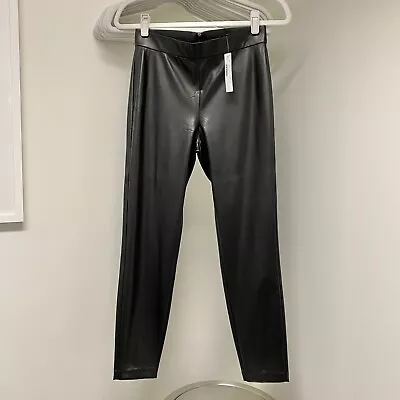 NWT J. Crew New Pixie Pant In Faux Leather Color Black Size PM Petite Medium • $49.99