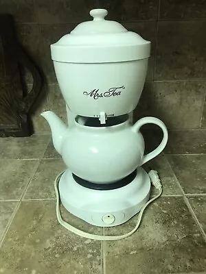 Mrs. Tea By Mr Coffee HTM1D 6 Cup Automatic Hot Tea Maker Ceramic Pot - UNTESTED • $29.99