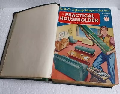 The Practical Householder Oct 1955 To Nov 56 12 Vols In Binding 1950's DIY • £22