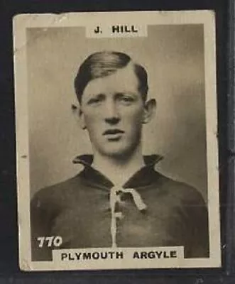 £3 • Buy Pinnace Back, Football, J.Hill, Plymouth, #770, 1922