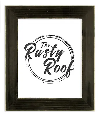 Distressed Everly - Vintage Black Picture Frame - Solid Wood • $44.99