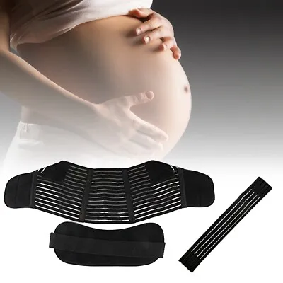 £5.89 • Buy Pregnancy Support Waist Band Maternity Belt Lumbar Back Belly Bump Brace Strap
