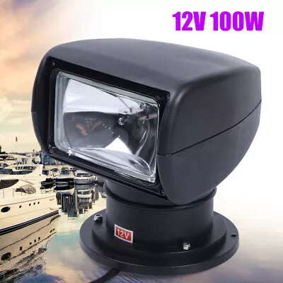 $108.80 • Buy Marine Searchlight Remote Control Boat Spot Light Boat Search Light 100W DC12V