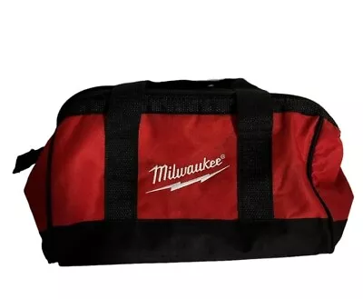 Milwaukee 13-inch X 7-inch X 7-inch Red And Black Canvas Tool Bag • $19.99