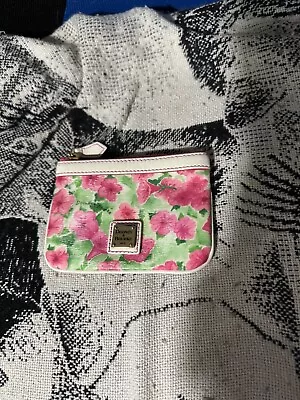 Dooney & Bourke Pink Petunias Flower Coin Purse • $19.99