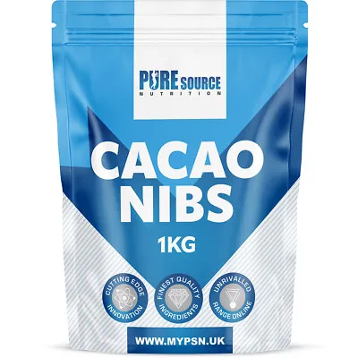 PSN Organic RAW Cacao Nibs 1Kg-Superfood 100% Natural| Vegan |Soy & Gluten Free • £15.99