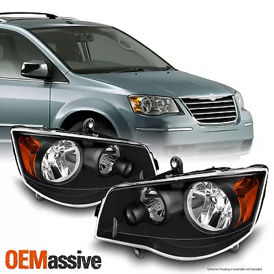 Black Fits 08-16 Town & Country / 11-20 Grand Caravan Headlights Left+Right • $81.95