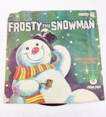 Vintage Peter Pan Records 45 RPM Frosty The Snowman Children's Record Vinyl 70s • $4.99