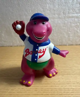 Vintage Barney The Purple Dinosaur Figure Baseball Player Lyons Group Toy 5.5” • $8.99