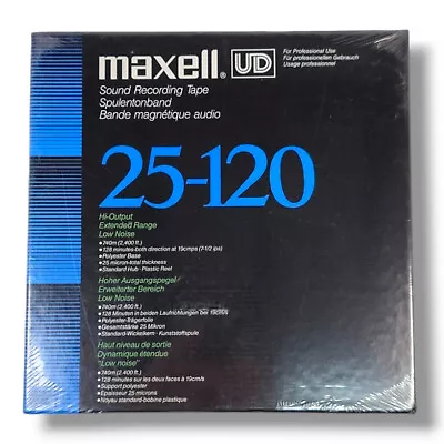 Maxell UD 250120 7  Reel To Reel Tape And Spool [Plastic] • £35