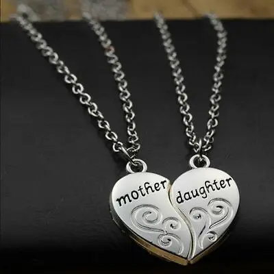 Mother And Daughter Love  Mom  Pendant Necklace Chain Mother's Day Gift FB1 • £2.86