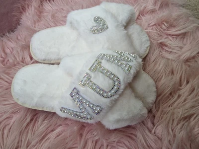 Personalised Bridal Slippers | Bride Slippers | Wedding Slippers | Bride Gift |  • £15