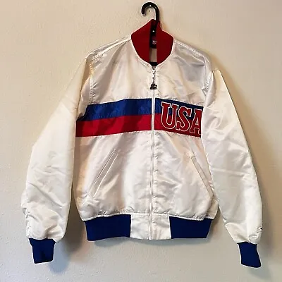 Vintage Starter Jacket USA Olympics Summer Games Bomber Satin XL • $49