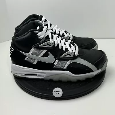 Nike Air Trainer SC High Raiders Mens Size 9.5 DZ4405-001 Black Gray Sneakers • $89