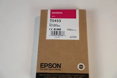 Epson T5453 Photo Dye Magenta Ink For Epson Stylus Pro 7600 9600 Expired 4/19 • $24.97