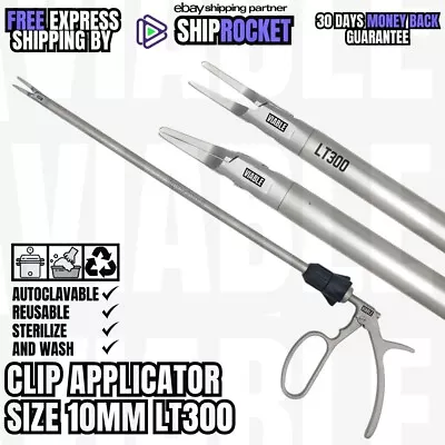 Laparoscopic Clip Applicator Lt300 10mm Single Action Reusable Instruments New • $186.85