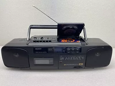 Vintage Sony CFD-50 CD AM/FM Boombox Radio Stereo Portable (Read Description) • $34.99