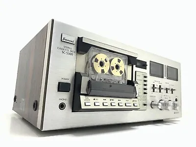 Sansui SC-5300 2 Head Stereo Tape Deck Vintage 1979 Hi End Refurbished Good Look • $1351.84