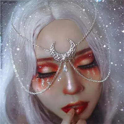 £3.16 • Buy Wizard Hair Accessories Head Chain Charm Party Gothic Jewelry Forehead Chain LA