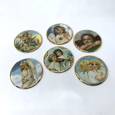 Set Of 6 Angel Cherub Victorian Christmas Ornaments 2.5” Inspirations From Above • $25