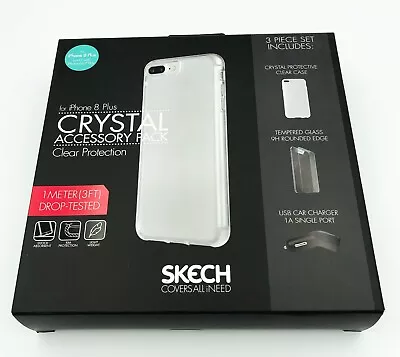 Skech Crystal Protective Cover Accessory Pack For IPhone 8 Plus/7Plus/6s Plus • £9.99