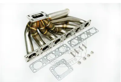 3mm SS304 42mmOD T3/T4 Top Mount Turbo Manifold For E30 E34 M50 M52 M54 S50 S52 • $419