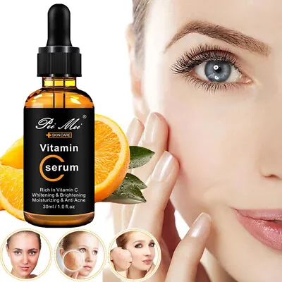 $13.99 • Buy 30ml Vitamin C &Hyaluronic Acid Face Serum Anti Wrinkle Brightening Moisture New