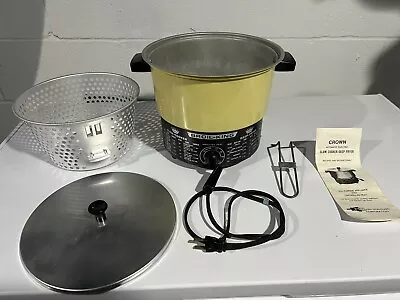 Vintage Broil-King Slow Cooker Deep Fryer Combo Great Condition • $31.40