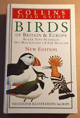 Book Collins Field Guide - Birds Of Britain And EuropeRoger Tory Peterson • £8