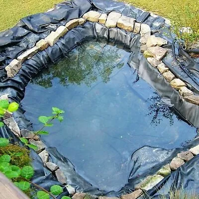 £9.26 • Buy Fish Pond Liner Garden Pool HDPE Membrane Reinforced Multiple Sizes 200G/SM