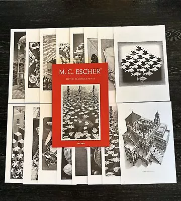 M.C. Escher - Sixteen Frameable Prints Box Set 2012 Taschen/Metro Books PO-VG+ • $85