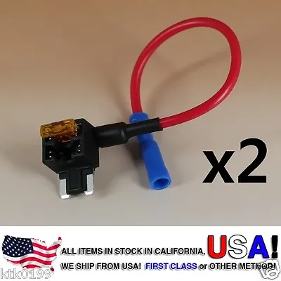 2 Add A Circuit Standard ATM APS Low Profile Blade Style Fuse Holder Tap + 5 AMP • $9.99