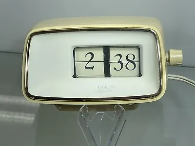 Vintage 1970 ICONIC Caslon 201 Flip Clock - Small Side Table Clock Working Japan • $150