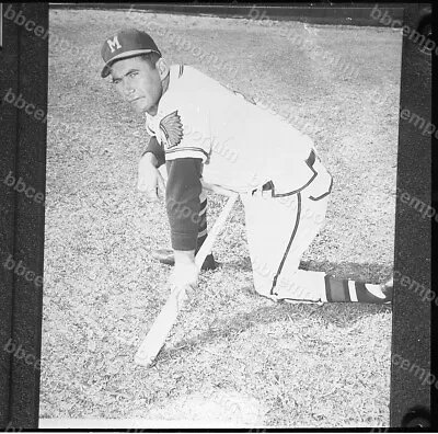 Joe Adcock Milwaukee Braves Medium Frame Negative - Jim Rowe Archive U514 • $10