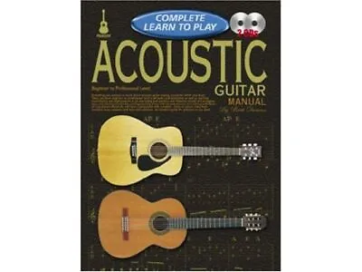 Complete Learn To Play Acoustic Guitar Manual + Cd • £25.99