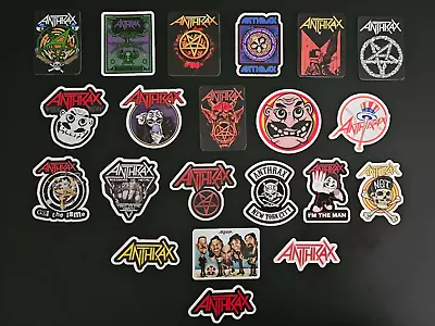 Anthrax Band Stickers Heavy Metal Music Soldiers Of Metal Anthrax Decals • $4