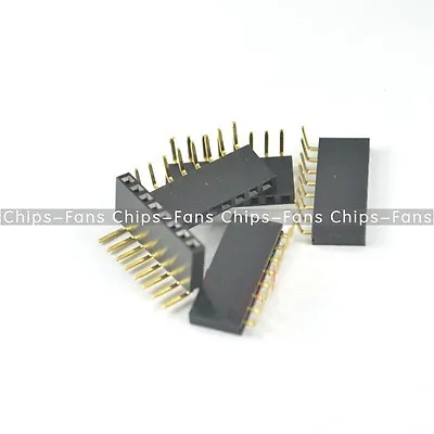 20PCS Header 2.54mm 1x8Pin Pitch Right Angle Female Single Row Socket Connector • $1.82