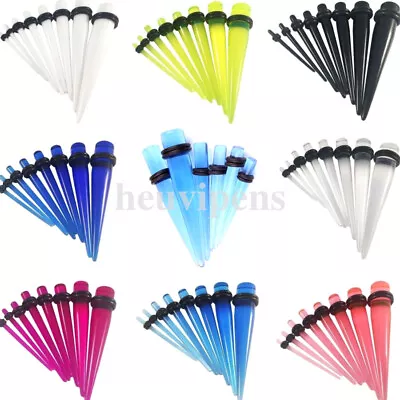 14g-00g Ear Plug Tunnel Taper & Acrylic Stretching Kit - 16 Piece Set Available • £5.09