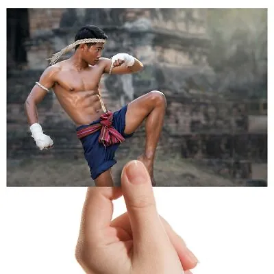 Photograph 6x4  - Muay Thai Boxing Fighter Art 15x10cm #21921 • £3.99