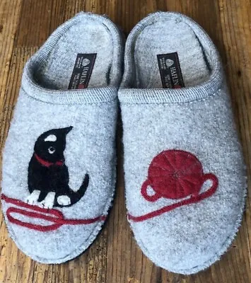 Women's Haflinger Cat Yarn 🧶 Slippers Sz 38 US 7 M Gray • $36.99