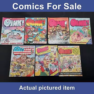 Oink! Comic Bundle/job Lot X 7 Issues - #7 11 22 27 31 43 33 Inc USA (LOT#11891) • £9.99