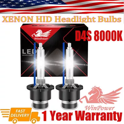 Pair D4S 8000K Front HID Xenon Headlight Bulb Low Beam For 2007-2015 Lexus ES350 • $16.10