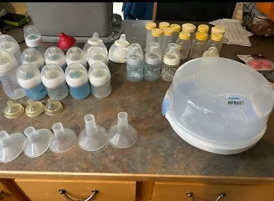 Used Baby Bottle And Milk Storage Lot • $14.99