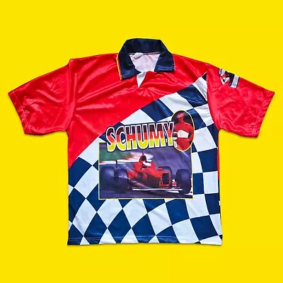 Michael Schumacher Schumy Bootleg 90s Jersey T-Shirt Formula 1 Ferrari Champion • £36.04