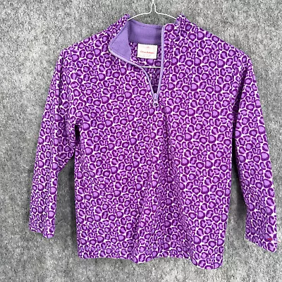 Hanna Andersson Girl Long Sleeve Polyester Zipper Jacket Purple 120 Cm US 6X-7 • $21.95