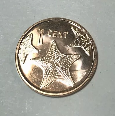 2015 Bahamas 1 Cent Star Fish Animal Wildlife Coin • $1.49