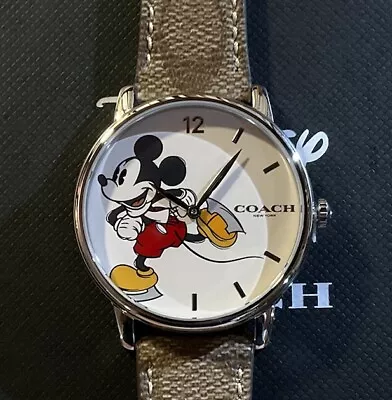 Coach Grand Disney X Watch With 40 Mm Mickey Mouse Face & Coach Signature Band • $149