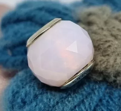 £25 • Buy Genuine Pandora Geometric Facets Opalescent Pink Crystal Charm   S925 ALE 💕