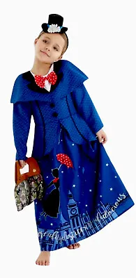 Mary Poppins Girls Fancy Dress Disney Costume World Book Day 9-10Y • £11.99